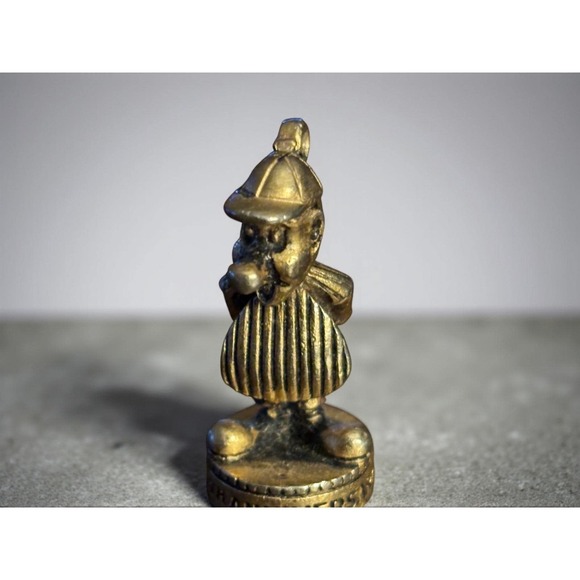 Jewelry - Vintage 1967 Golden Anniversary Metal Woodcarver Figurine Charm 1917–1967